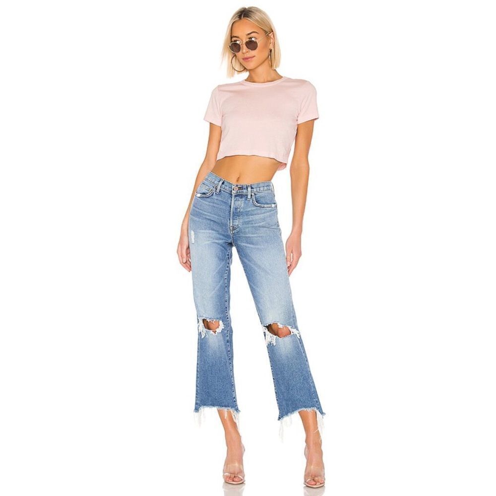 Revolve WILSON GABRIELLE The Jill Boyfriend Jeans run large (Fits like 26” US4)